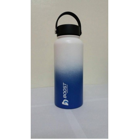 Boost Double-Wall Vacuum Insulated Bottle 32 oz (946ml)-Blue/White